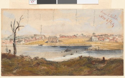 Melbourne from the falls 1844
