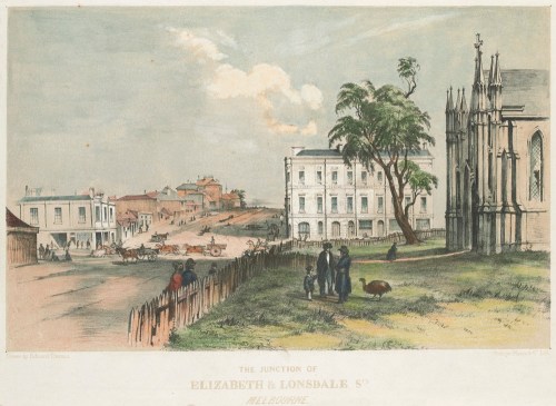 The junction of Elizabeth Lonsdale Sts Melbourne